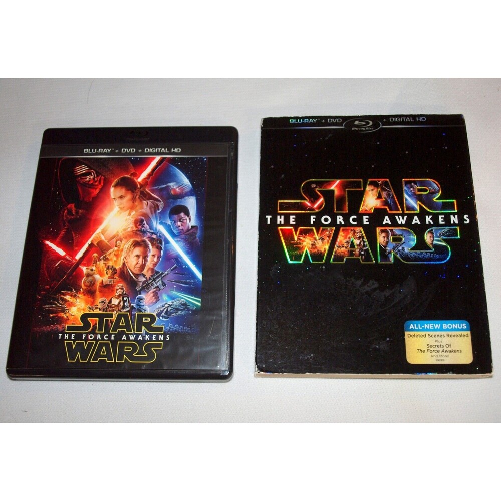 STAR WARS THE FORCE AWAKENS - DVD + BLU-RAY and Slip Case